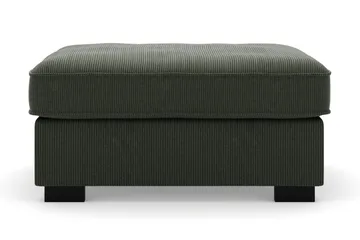 Rossita Puf i Kordfløyel - Mørkegrønn - Møbler - Stoler - Krakk - Fotskammel