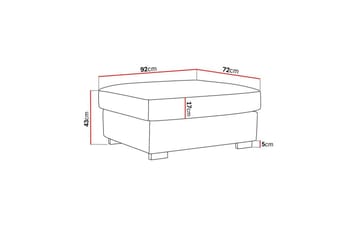 Rossita Puf i Bouclé - Beige - Møbler - Stoler - Krakk - Fotskammel