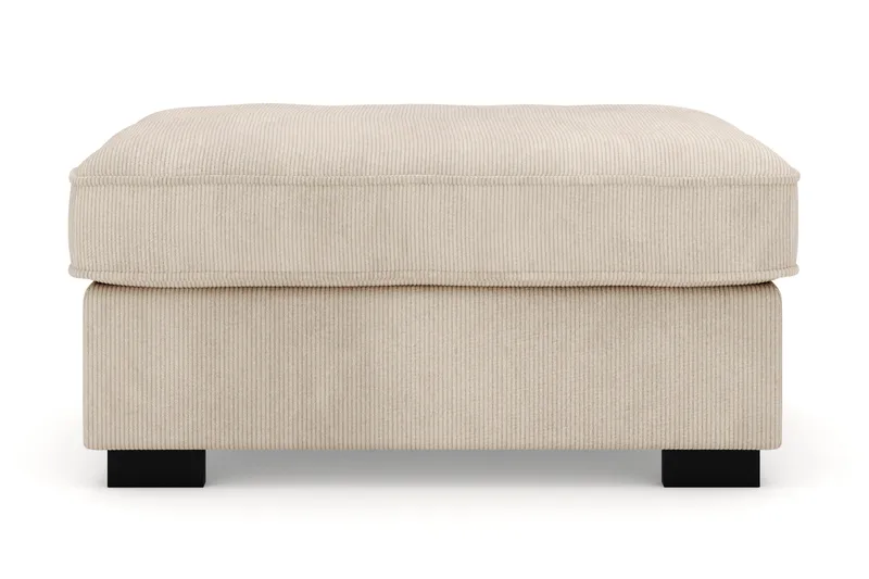 Rossita Puf i Kordfløyel - Greige - Møbler - Stoler - Krakk - Fotskammel