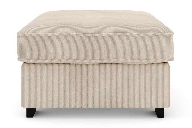 Rossita Puf i Kordfløyel - Greige - Møbler - Stoler - Krakk - Fotskammel