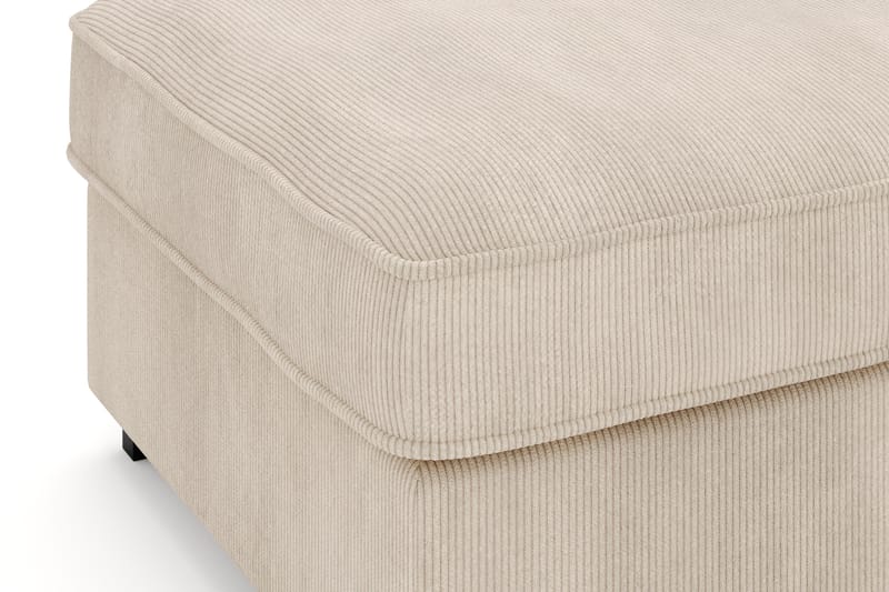 Rossita Puf i Kordfløyel - Greige - Møbler - Stoler - Krakk - Fotskammel