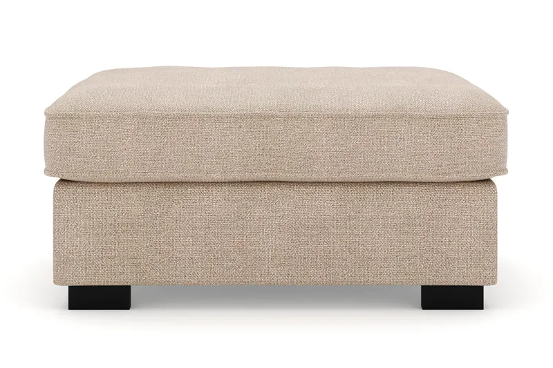 Rossita Puf i Stoff - Beige - Møbler - Stoler - Krakk - Fotskammel