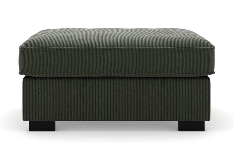 Rossita Puf i Kordfløyel - Mørkegrønn - Møbler - Stoler - Krakk - Fotskammel