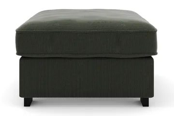 Rossita Puf i Kordfløyel - Mørkegrønn - Møbler - Stoler - Krakk - Fotskammel