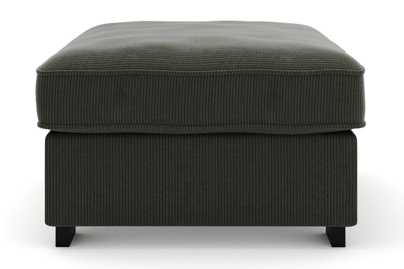 Rossita Puf i Kordfløyel - Mørkegrønn - Møbler - Stoler - Krakk - Fotskammel
