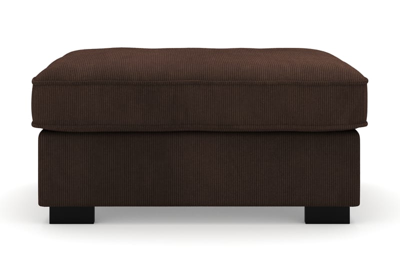 Rossita Puf i Kordfløyel - Brun - Møbler - Stoler - Krakk - Fotskammel