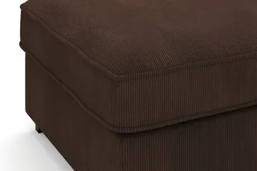 Rossita Puf i Kordfløyel - Brun - Møbler - Stoler - Krakk - Fotskammel