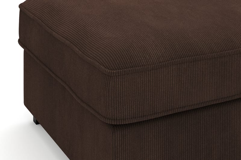 Rossita Puf i Kordfløyel - Brun - Møbler - Stoler - Krakk - Fotskammel