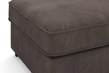 Rossita Puf i Kordfløyel - Mørkegrå - Møbler - Stoler - Krakk - Fotskammel