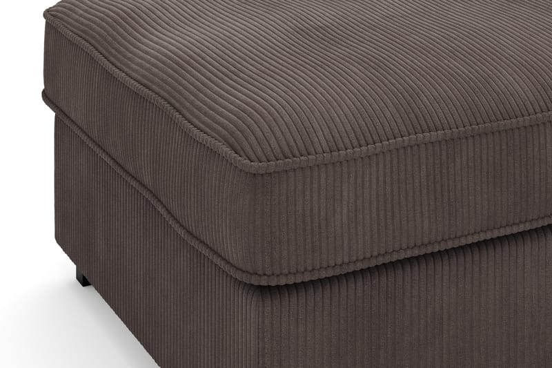 Rossita Puf i Kordfløyel - Mørkegrå - Møbler - Stoler - Krakk - Fotskammel