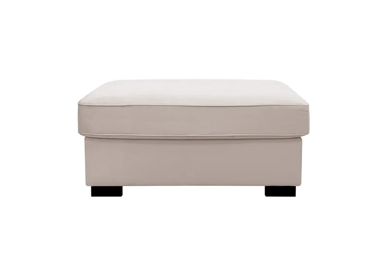 Rossita Puf i Fløyel - Beige - Møbler - Stoler - Krakk - Fotskammel