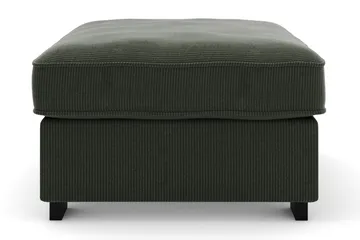Rossita Puf i Kordfløyel - Mørkegrønn - Møbler - Stoler - Krakk - Fotskammel