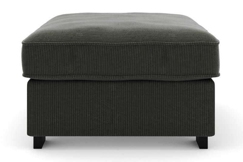 Rossita Puf i Kordfløyel - Mørkegrønn - Møbler - Stoler - Krakk - Fotskammel