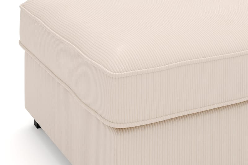 Rossita Puf i Kordfløyel - Beige - Møbler - Stoler - Krakk - Fotskammel