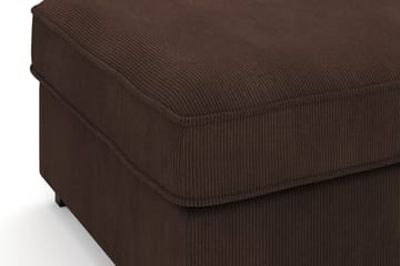 Rossita Puf i Kordfløyel - Brun - Møbler - Stoler - Krakk - Fotskammel