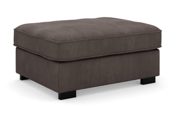 Rossita Puf i Kordfløyel - Mørkegrå - Møbler - Stoler - Krakk - Fotskammel