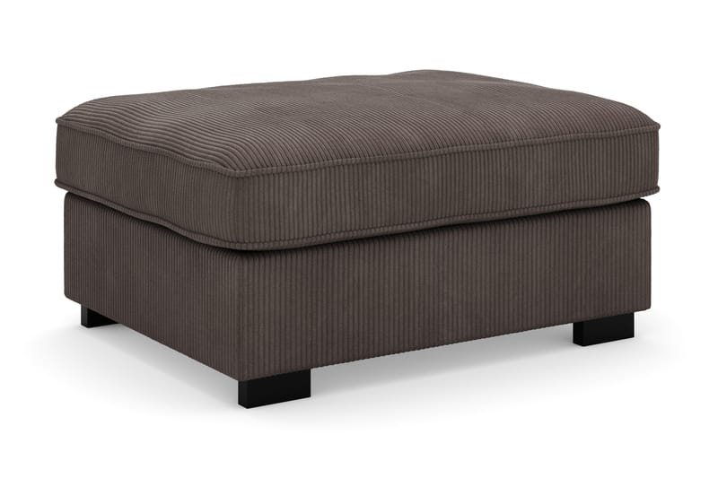 Rossita Puf i Kordfløyel - Mørkegrå - Møbler - Stoler - Krakk - Fotskammel