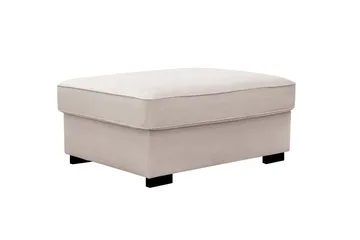 Rossita Puf i Fløyel - Beige - Møbler - Stoler - Krakk - Fotskammel