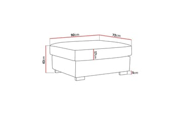 Rossita Puf i Kordfløyel - Brun - Møbler - Stoler - Krakk - Fotskammel