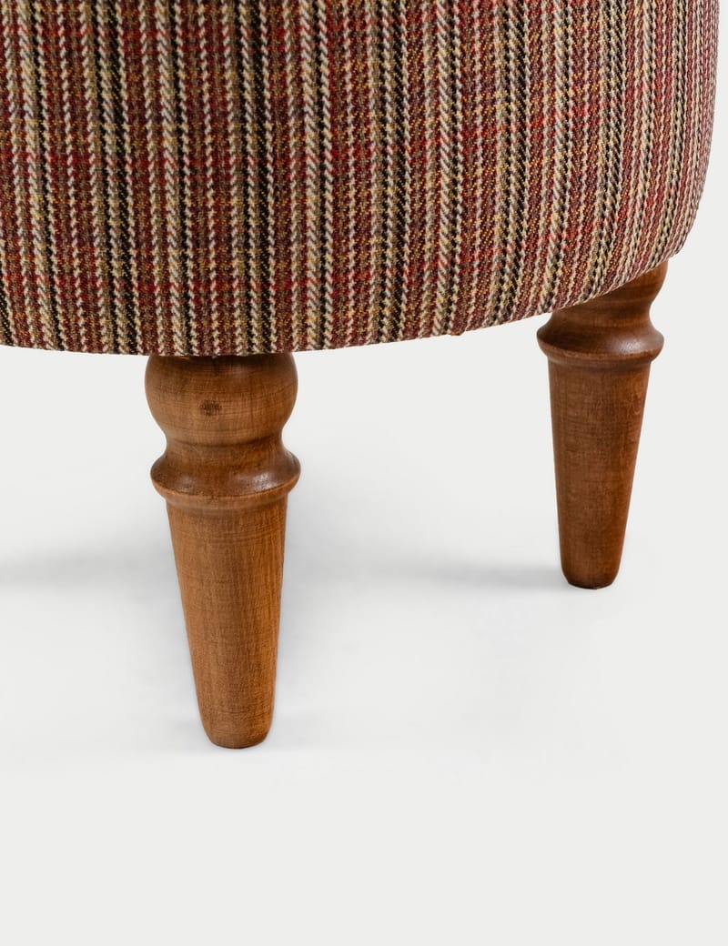 Rubby sittepuff 38 cm rund - Flerfarget - Møbler - Stoler - Krakk - Fotskammel