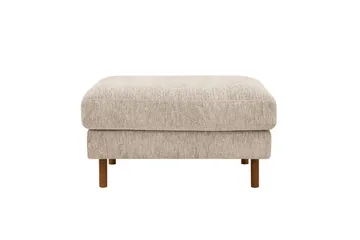 Scandi fotskammel i chenille - Beige - Møbler - Stoler - Krakk - Fotskammel