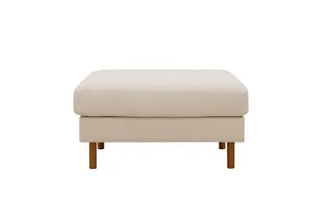 Scandi fotskammel i Kordfløyel - Beige - Møbler - Stoler - Krakk - Fotskammel