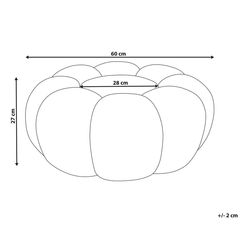Sekk Beaufort - Hvit - Møbler - Stoler - Krakk - Puff