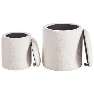 Sekk Berea 2-pakning - Hvit - Møbler - Stoler - Krakk - Puff