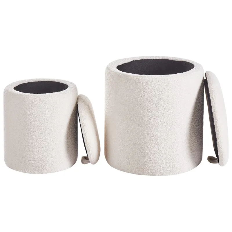 Sekk Berea 2-pakning - Hvit - Møbler - Stoler - Krakk - Puff