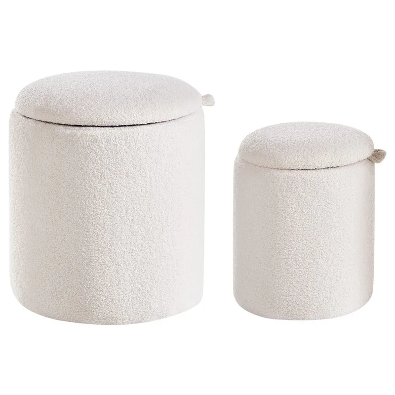 Sekk Berea 2-pakning - Hvit - Møbler - Stoler - Krakk - Puff