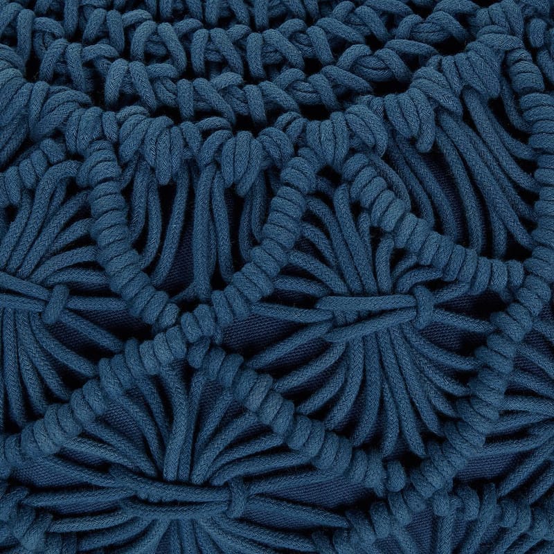 Sekk Berkane - Blå/50x50x30 - Møbler - Stoler - Krakk - Puff