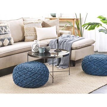 Sekk Berkane - Blå/50x50x30 - Møbler - Stoler - Krakk - Puff