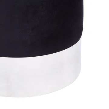 Sekk Brigitte - Svart, Sølv - Møbler - Stoler - Krakk - Puff