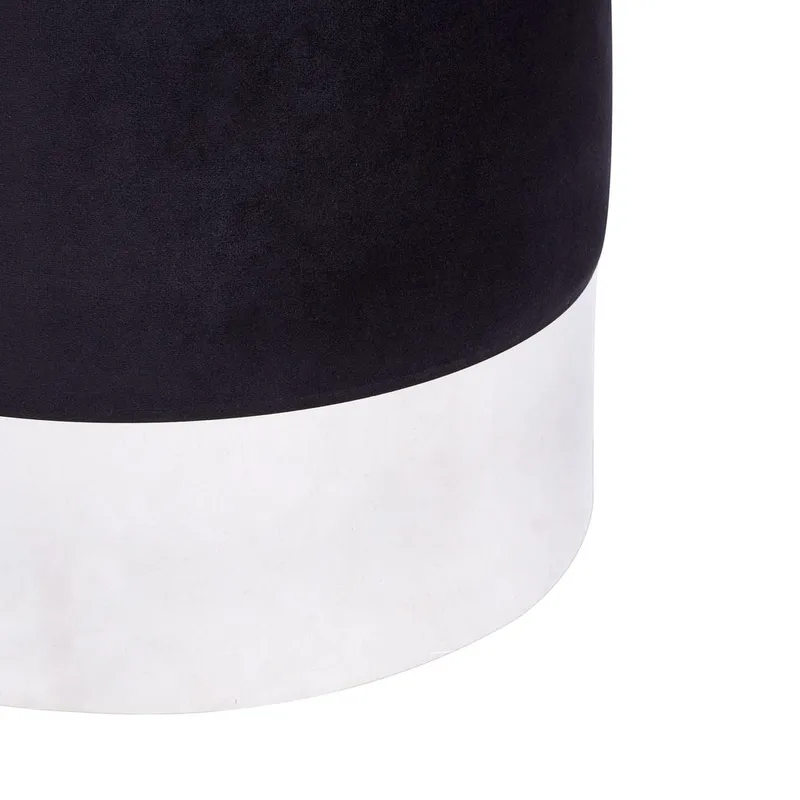 Sekk Brigitte - Svart, Sølv - Møbler - Stoler - Krakk - Puff