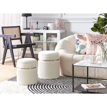 Sekk Camdenton 2-pakning - Hvit - Møbler - Stoler - Krakk - Puff