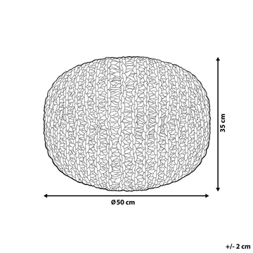Sekk Conrad - Hvit, Blå - Møbler - Stoler - Krakk - Puff