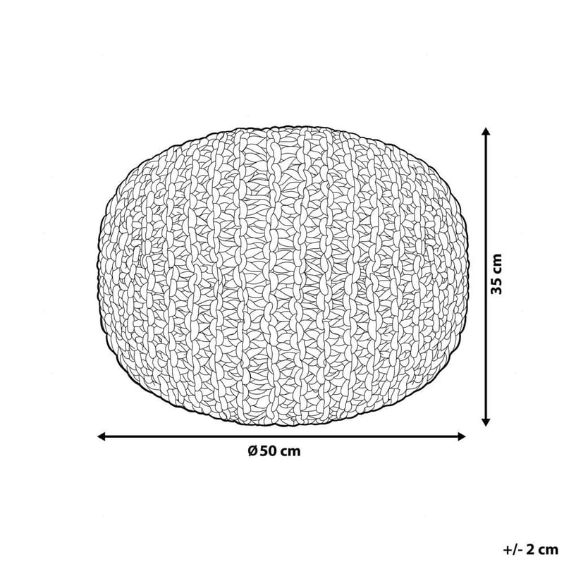 Sekk Conrad - Hvit, Blå - Møbler - Stoler - Krakk - Puff