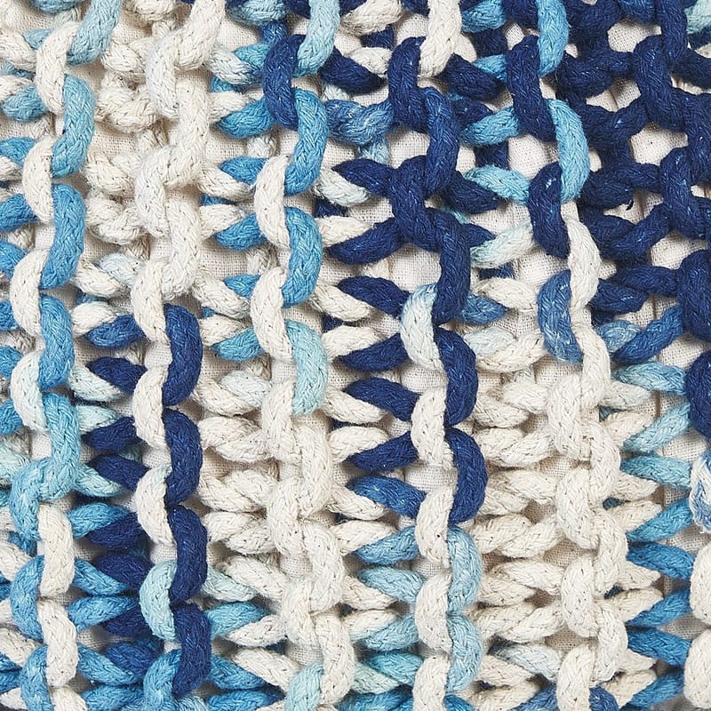 Sekk Conrad - Hvit, Blå - Møbler - Stoler - Krakk - Puff