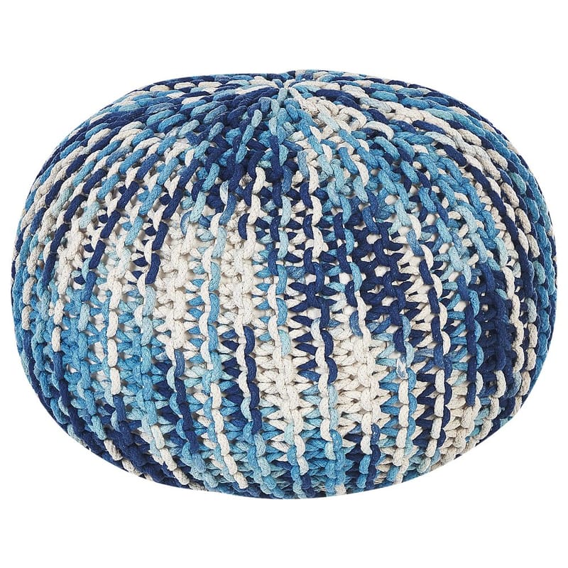 Sekk Conrad - Hvit, Blå - Møbler - Stoler - Krakk - Puff