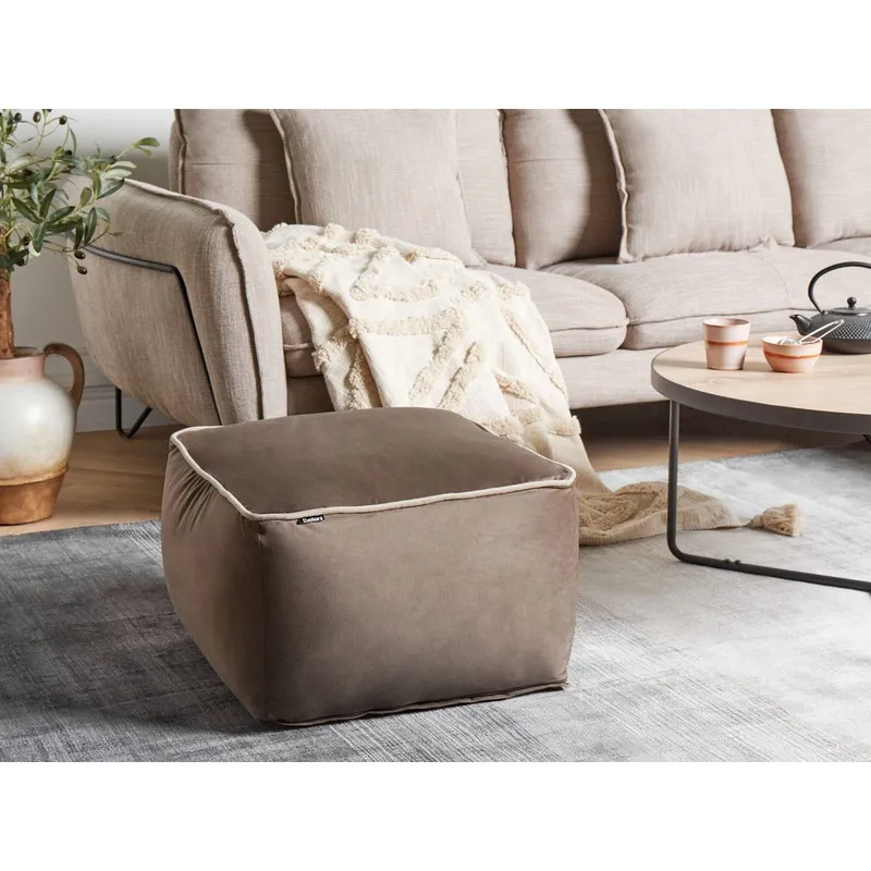 Sekk Dareyn - Brun, Beige - Møbler - Stoler - Krakk - Puff