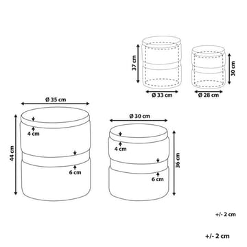 Sekk Doris 2-pakning - Møbler - Stoler - Krakk - Puff