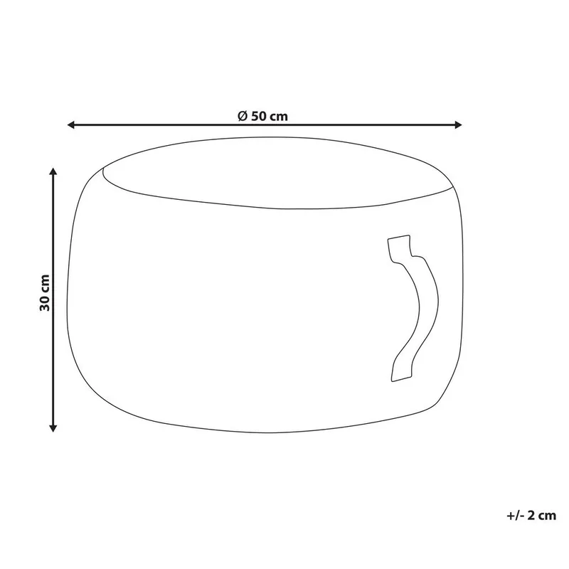 Sekk Kawai - Grå, Hvit - Møbler - Stoler - Krakk - Puff