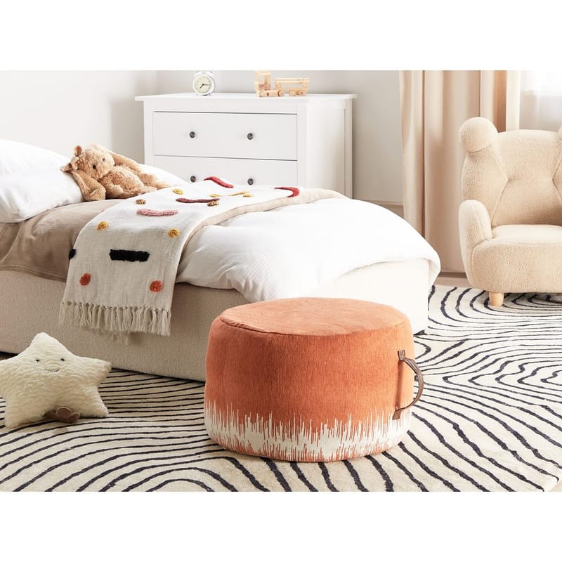 Sekk Kawai - Oransje, Hvit - Møbler - Stoler - Krakk - Puff