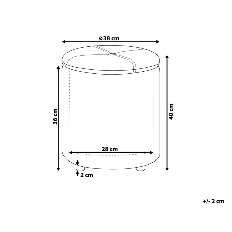 Sekk Maryland - Hvit - Møbler - Stoler - Krakk - Puff