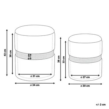 Sekk Medford 2-pakning - Grå - Møbler - Stoler - Krakk - Puff