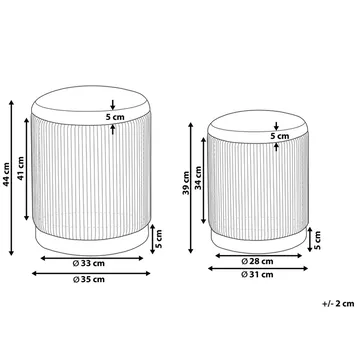 Sekk Miramar 2-pakning - Møbler - Stoler - Krakk - Puff
