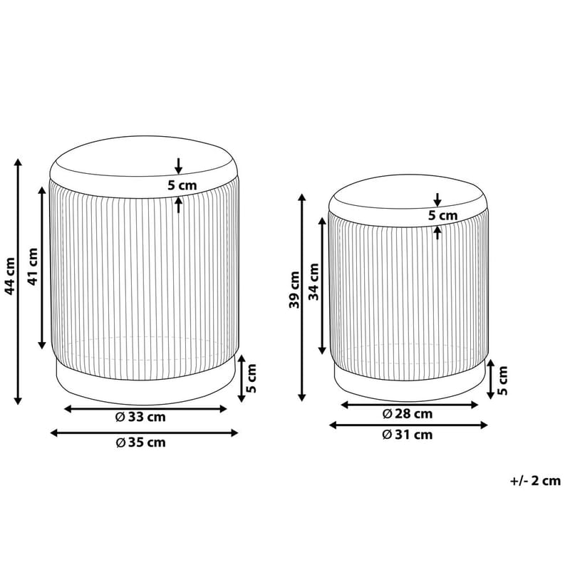 Sekk Miramar 2-pakning - Møbler - Stoler - Krakk - Puff