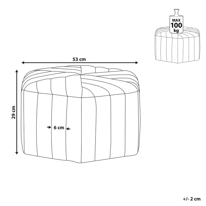 Sekk Murietta - Hvit - Møbler - Stoler - Krakk - Puff