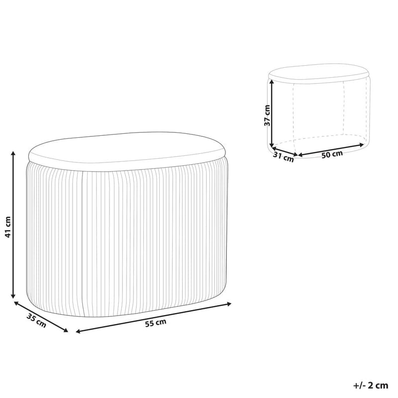 Sekk Richland - Grå - Møbler - Stoler - Krakk - Puff