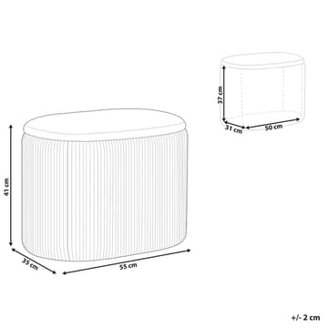 Sekk Richland - Lys beige - Møbler - Stoler - Krakk - Puff